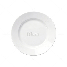 简约白色餐盘设计素材