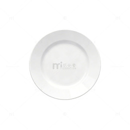 简约白色餐盘图片