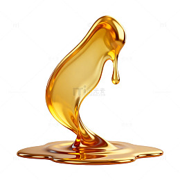 金黄色液体动态效果素材