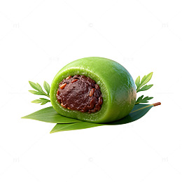 青团美食插画风格设计素材