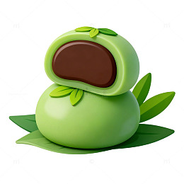 卡通牛油果甜品插画素材