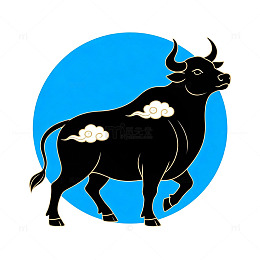卡通牛图案设计素材