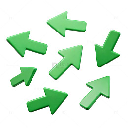 绿色箭头矢量图案设计元素