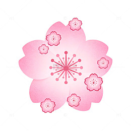 樱花图案设计素材