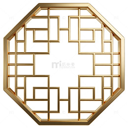 古典中式窗格装饰图案