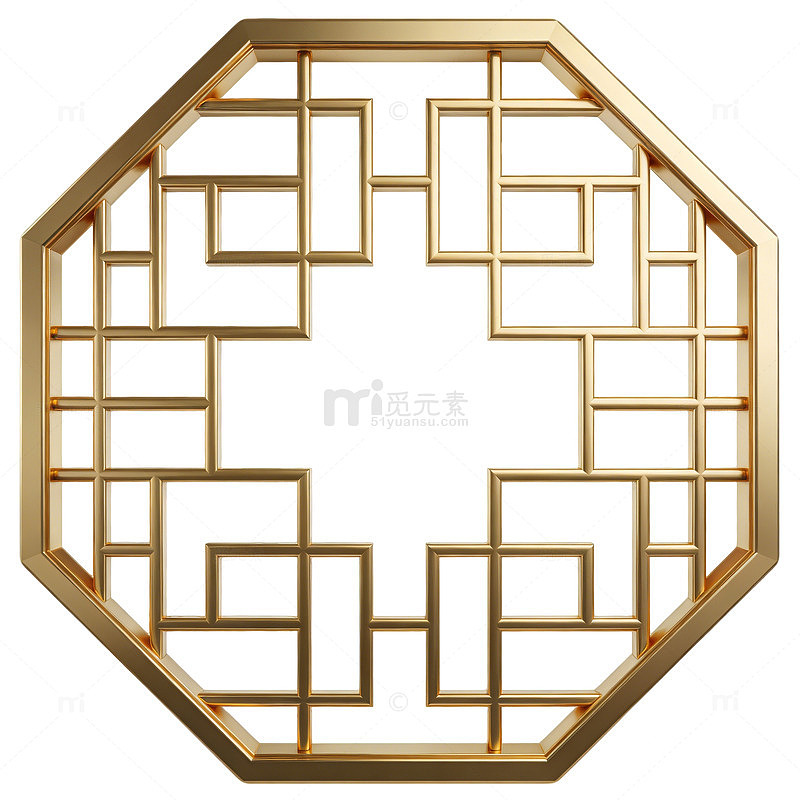 古典中式窗格装饰图案