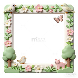 卡通风格相框设计