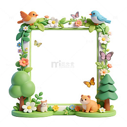 可爱卡通相框装饰素材