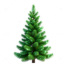 3D圣诞树模型渲染图