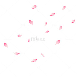 粉红花瓣飘落简约背景