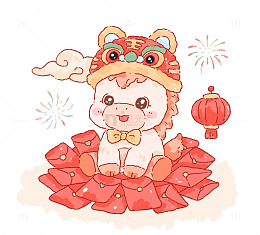 卡通可爱小马图案