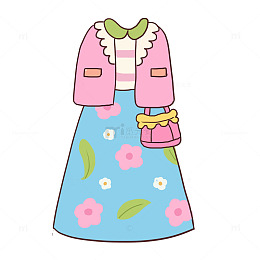 春季服装手绘元素