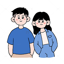 情人节情侣免抠元素