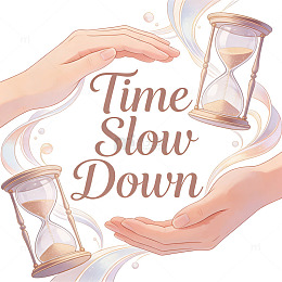 温柔字体 时光慢下来文字