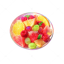 缤纷水果沙拉盘