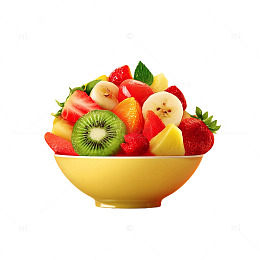 水果沙拉美味健康美食摄影