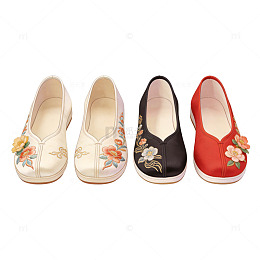 中式绣花休闲鞋