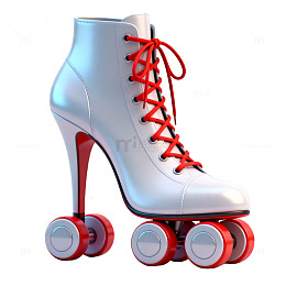 时尚轮滑鞋3D模型设计素材