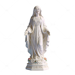 白色圣母陶瓷雕塑像