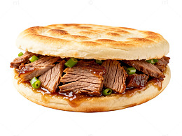 美食风味肉夹馍快餐小吃