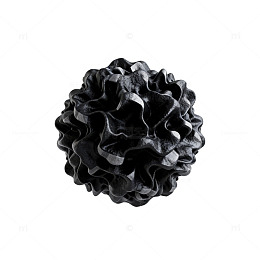 黑白松果艺术装饰设计素材