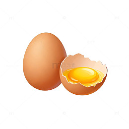 卡通鸡蛋矢量图