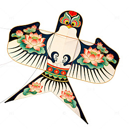 传统中国风燕子风筝设计图