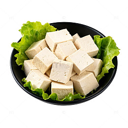 简约盘装豆腐美食
