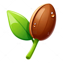 卡通植物果实插画