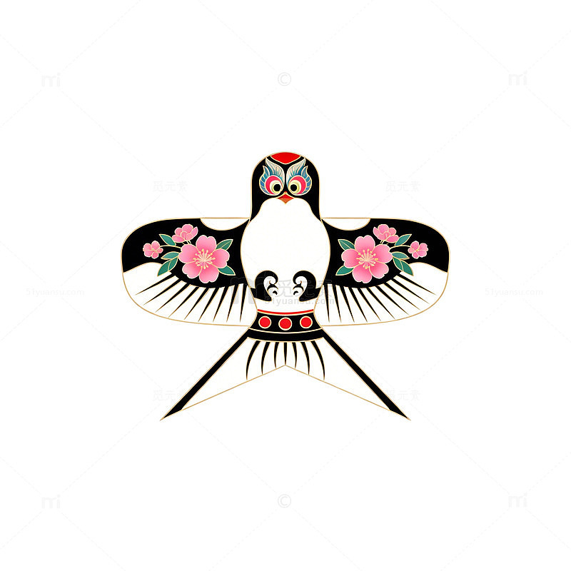 传统中国风风筝图案设计