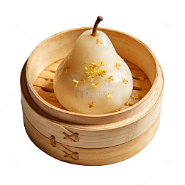 粤式点心梨形糕点