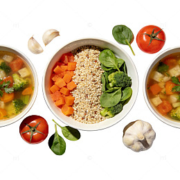 健康饮食蔬菜汤食材组合