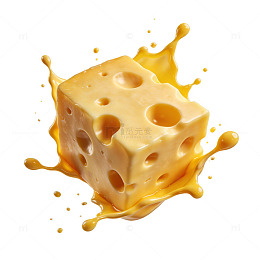 动感奶酪液体效果设计素材