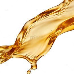 金黄色液体流动瞬间