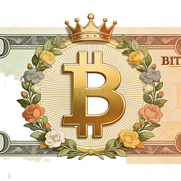 比特币金钱风格装饰图案