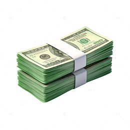 美元现金堆叠