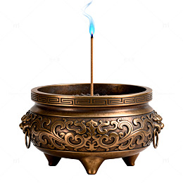 古铜香炉熏香摆件
