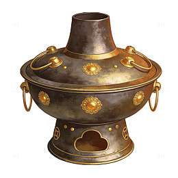 金属质感古风火锅
