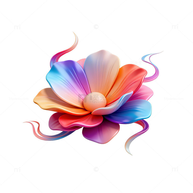 抽象艺术花朵设计