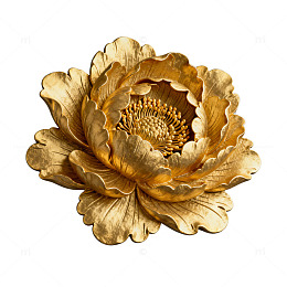 金碧辉煌牡丹装饰艺术品