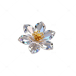 水晶花朵饰品设计