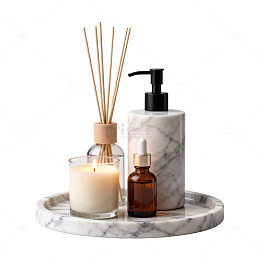 大理石托盘家居装饰摆件