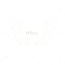 简约翅膀标志设计元素