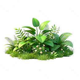 3D渲染绿植园艺景观素材