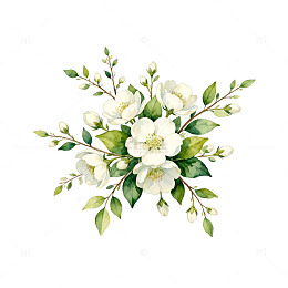 清新花卉插画设计元素