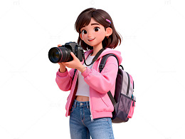 卡通少女师素材