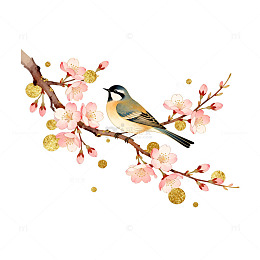 水彩花鸟装饰画