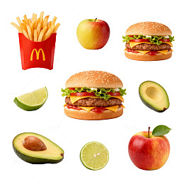 快餐美食组合片