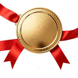 金色奖牌荣耀象征