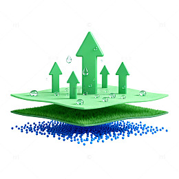 绿色箭头增长图表设计元素